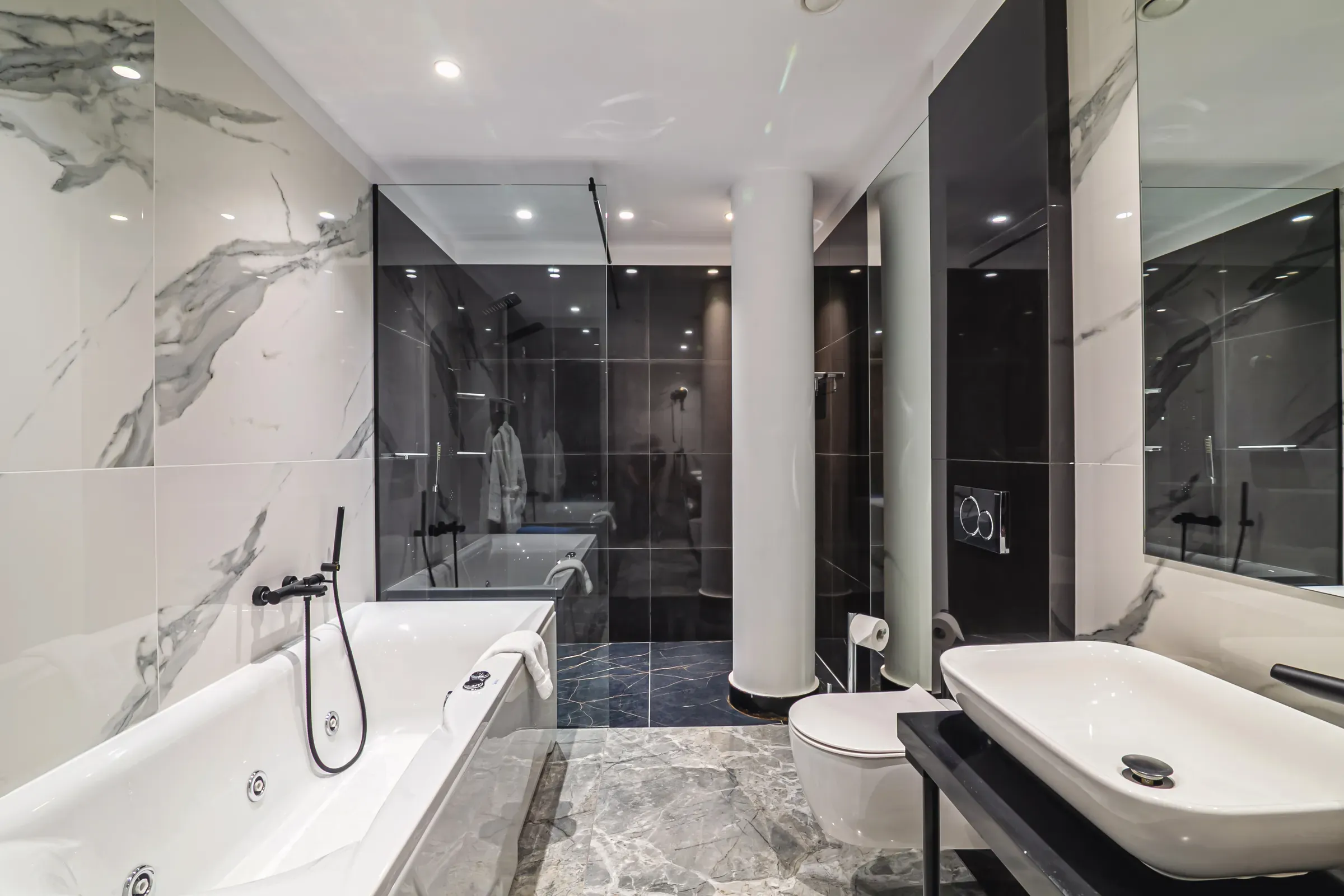 Marble bathroom